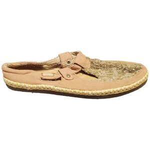 Bobs Skechers Flat Shoes Women's Size 8 Brown Comfort Casual Closed Toe Slip On‎